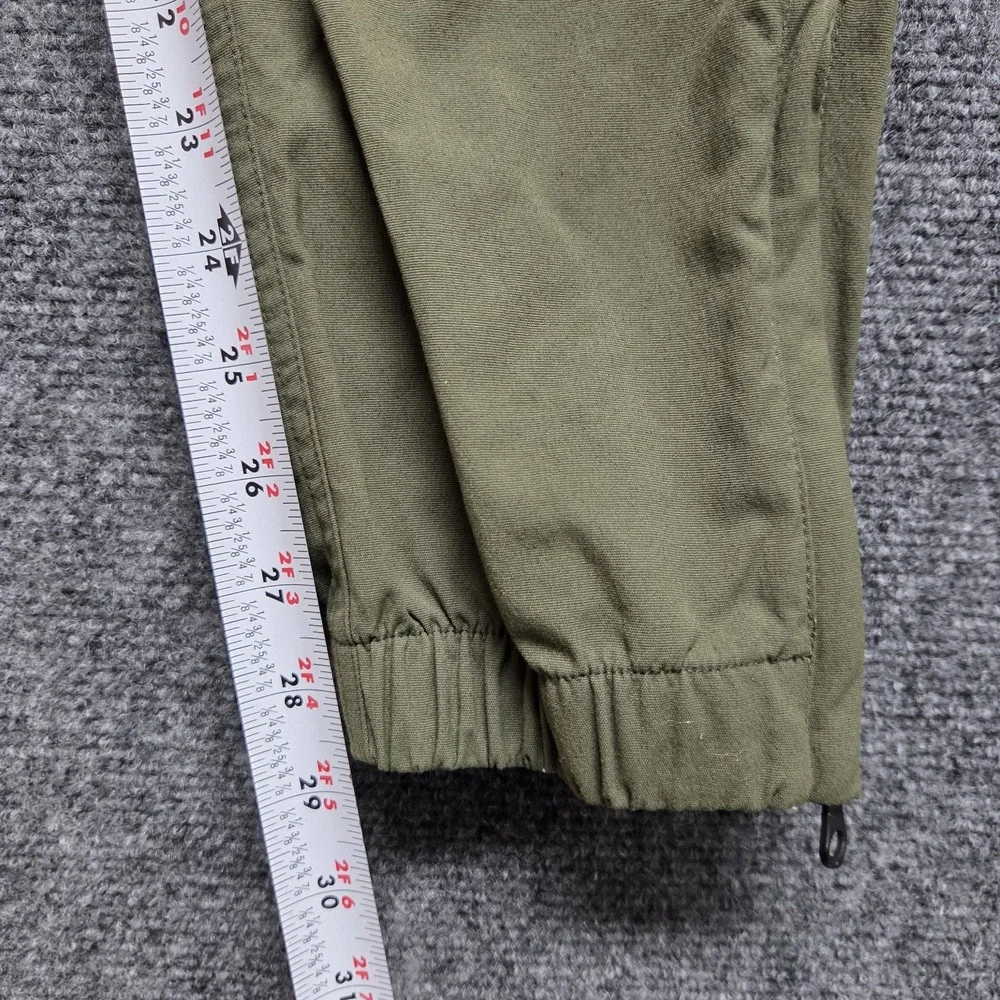 Nike Sportswear V442 Jogger Men Large Green Woven Bonded Tech Nylon Tapered FLAW